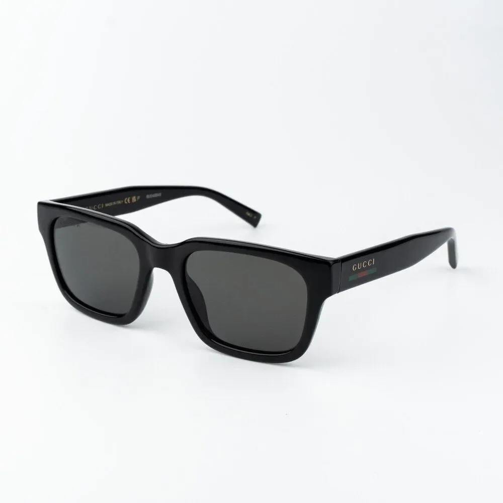 Gucci Men Sunglasses Black Grey Square GG1857S 005 NEW AUTHENTIC